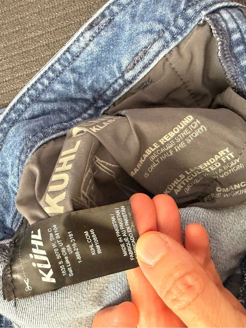 Kuhl Jeans M 34x32 Blue Tapered Medium Wash Denim Outdoors Flex Hiking Gorpcore